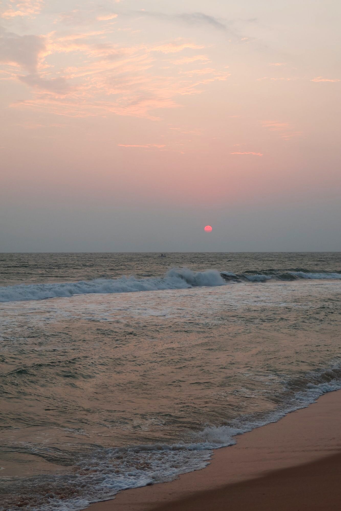 Evening light over the sea